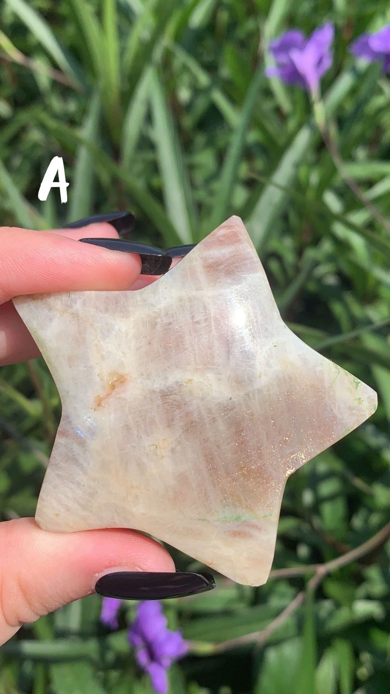 Grey Moonstone Star
