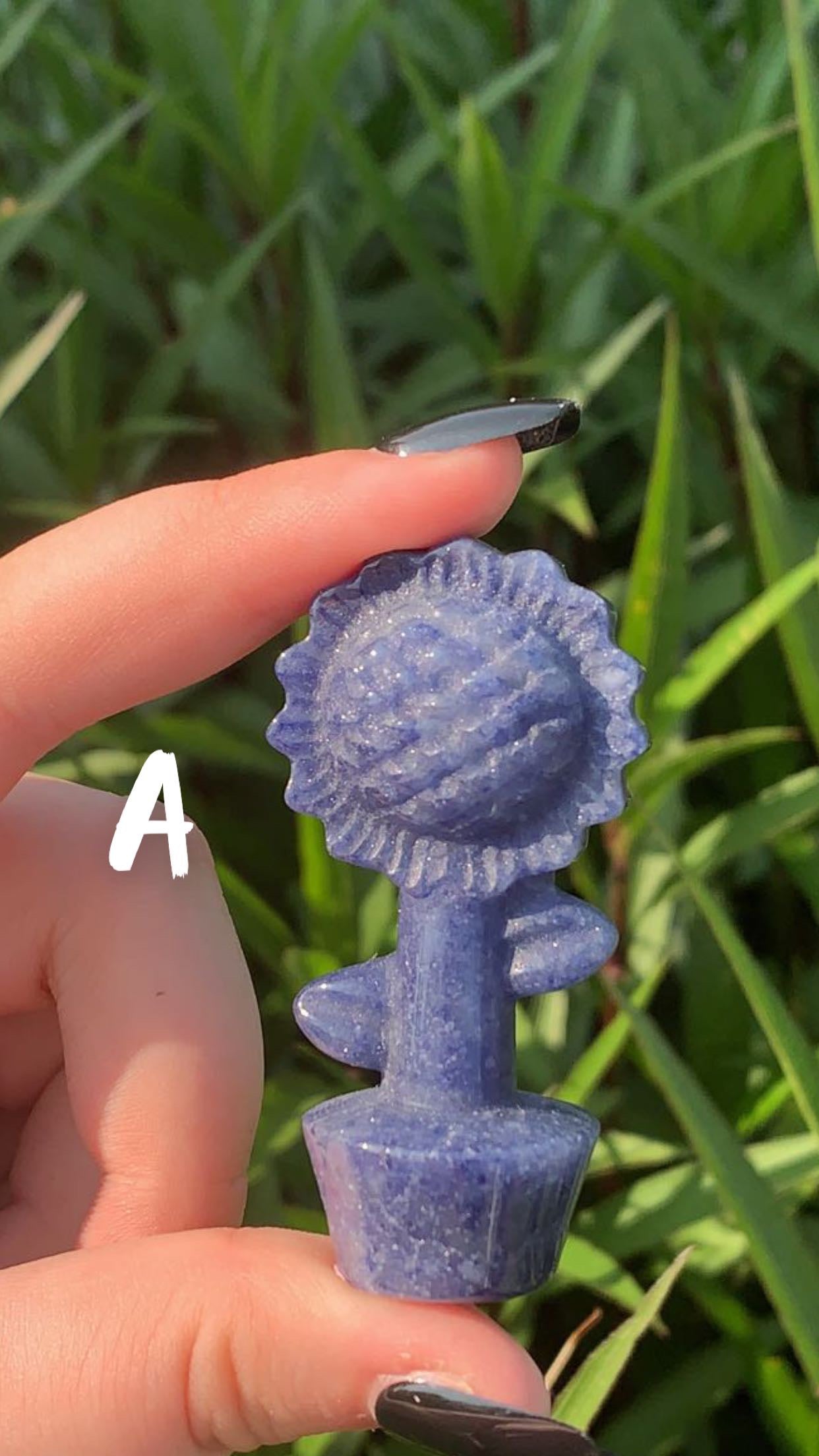 Blue Aventurine Sunflower