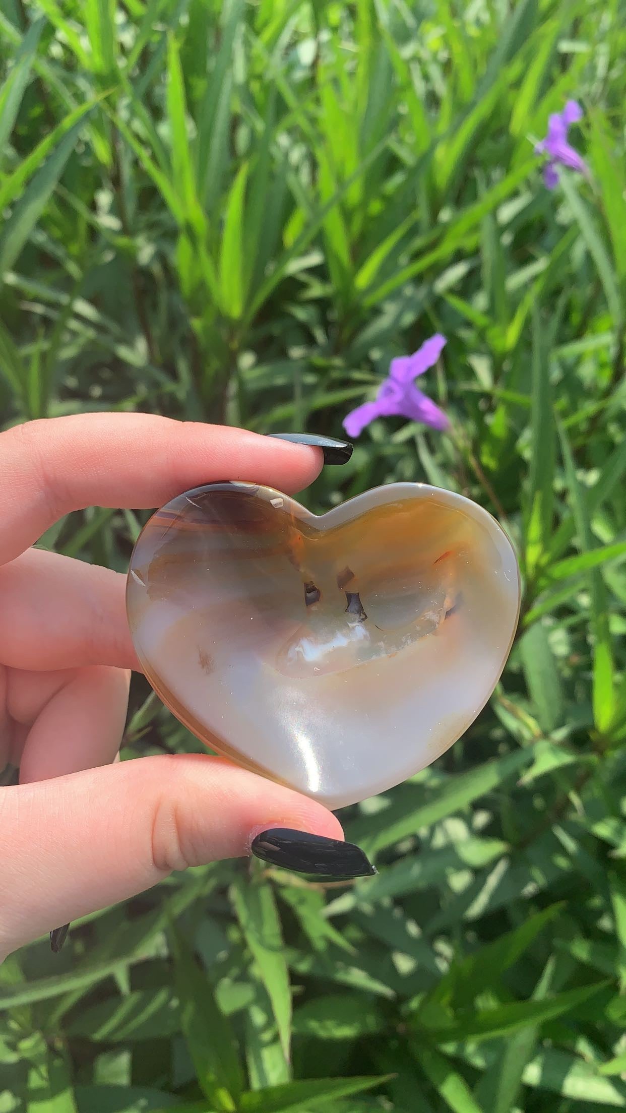 Agate Heart Shaped Bowl