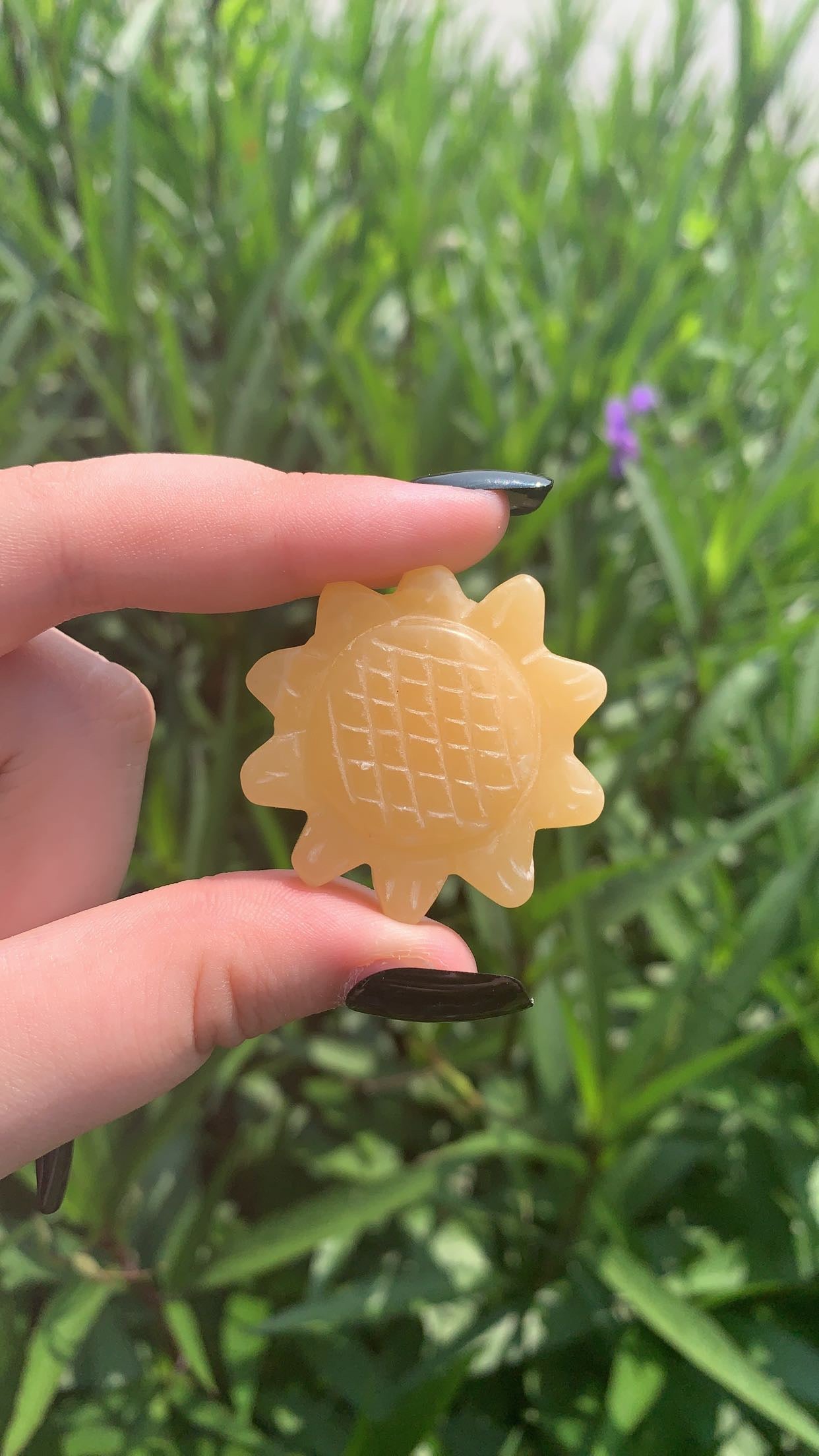 Orange Calcite Flower