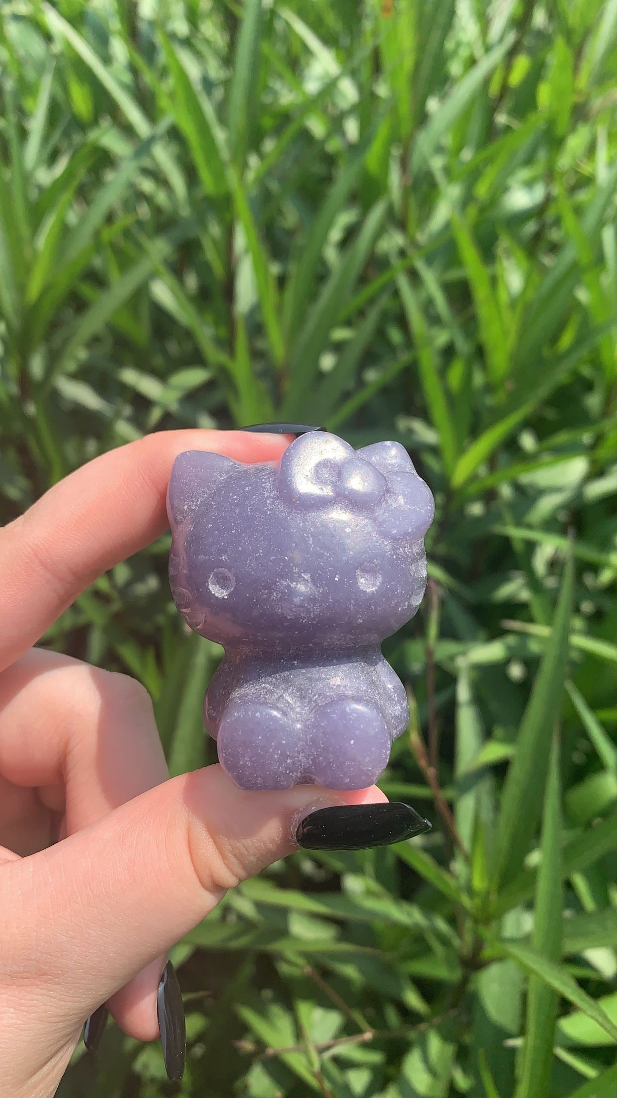 Lepidolite Hello Cat