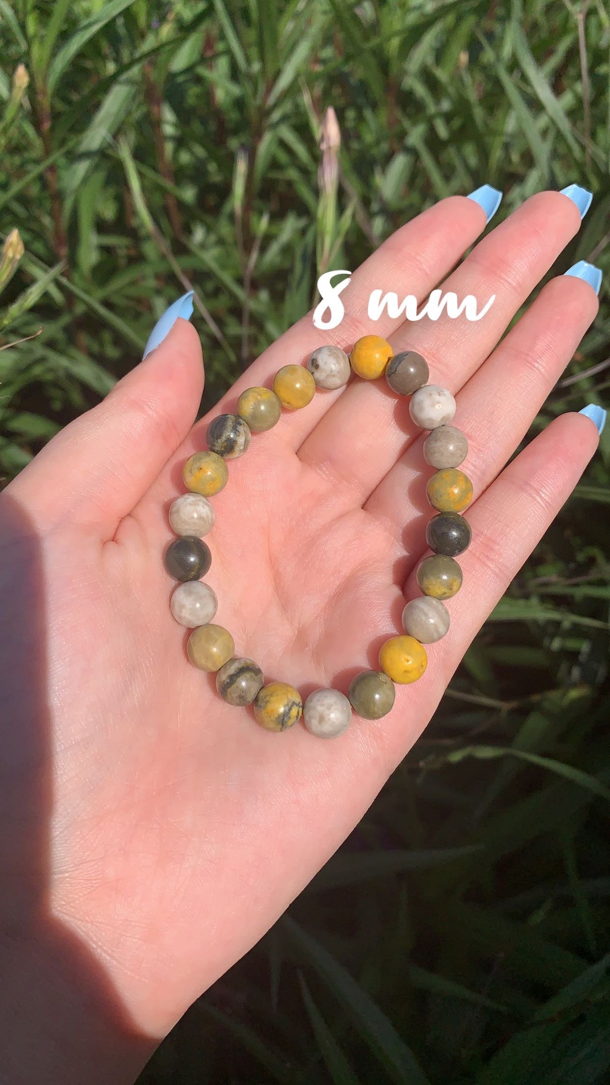 BumbleBee Jasper 8mm Bracelet