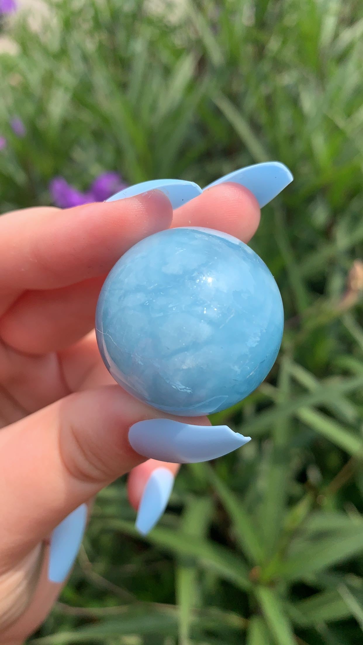 Small Aquamarine Sphere