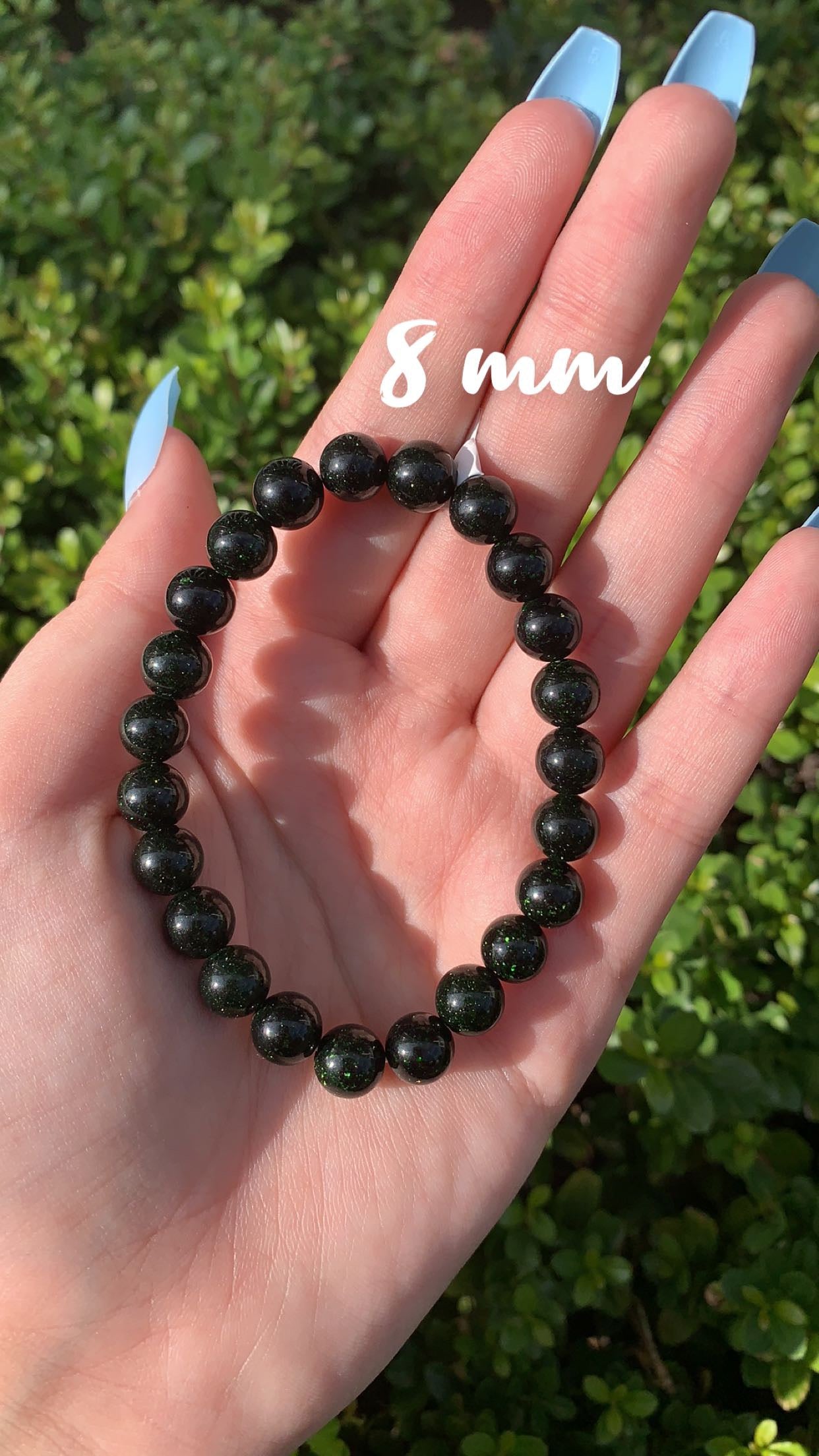 Green Sandstone 8mm bracelet