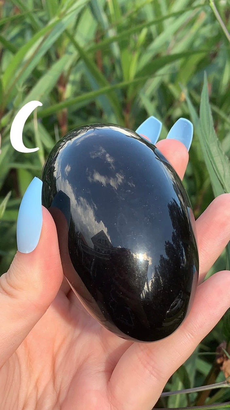 Rainbow Obsidian Palm Stone
