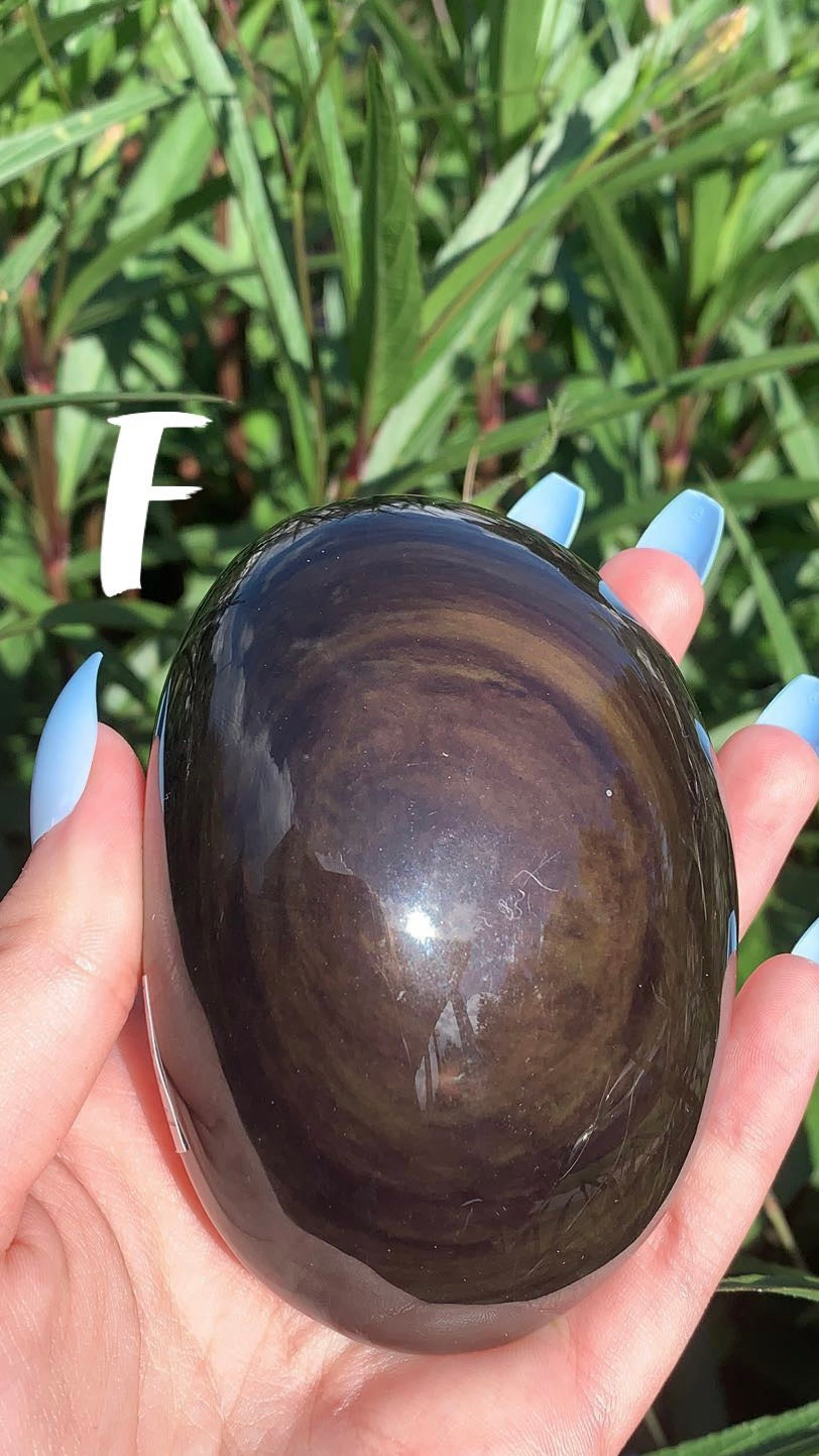 Rainbow Obsidian Palm Stone