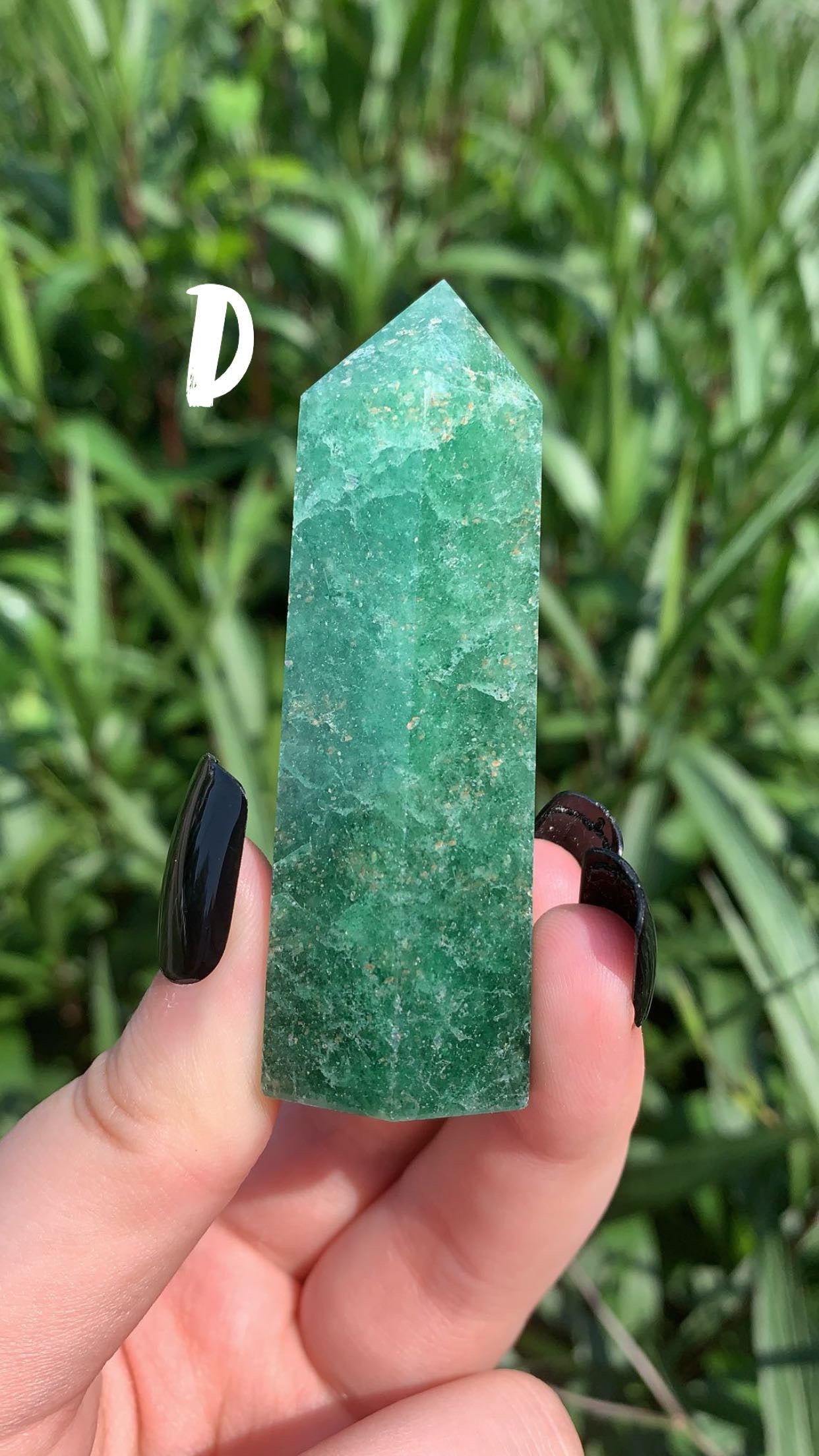 Green Strawberry Quartz Tower