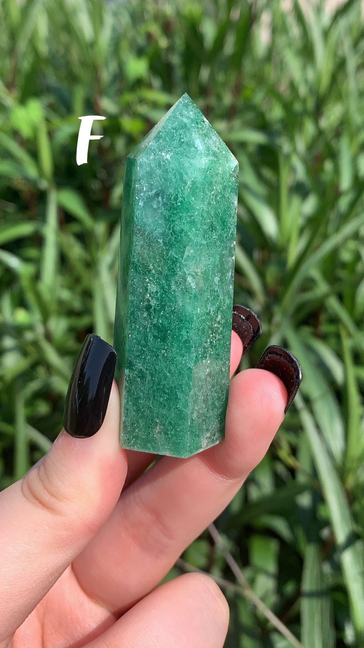 Green Strawberry Quartz Tower