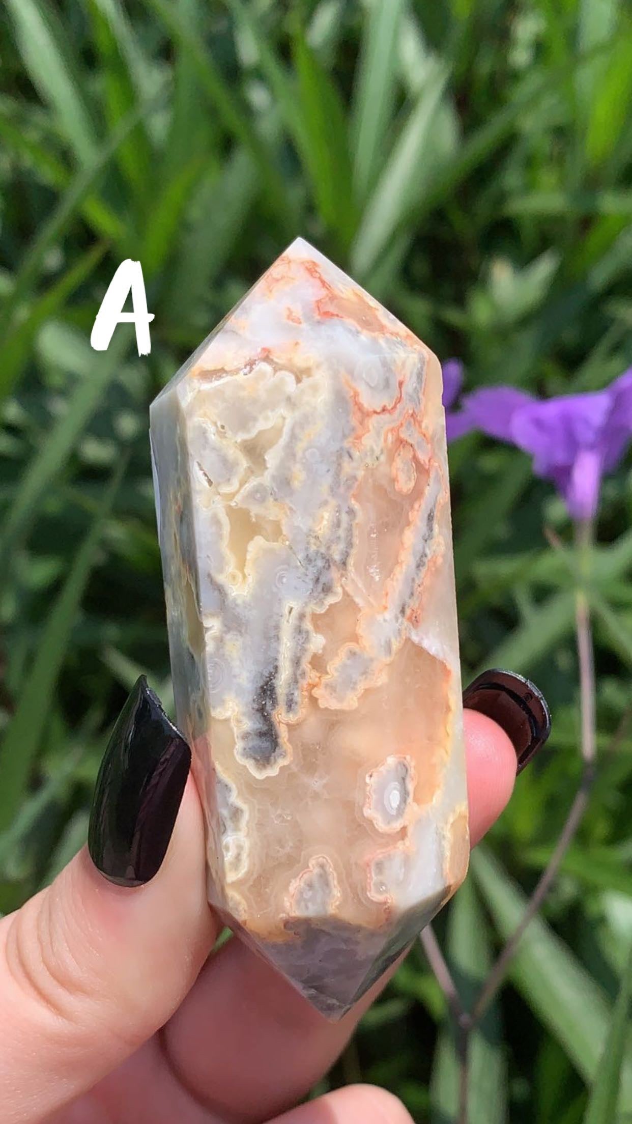 Double Terminated Crazy Lace Agate (DT)