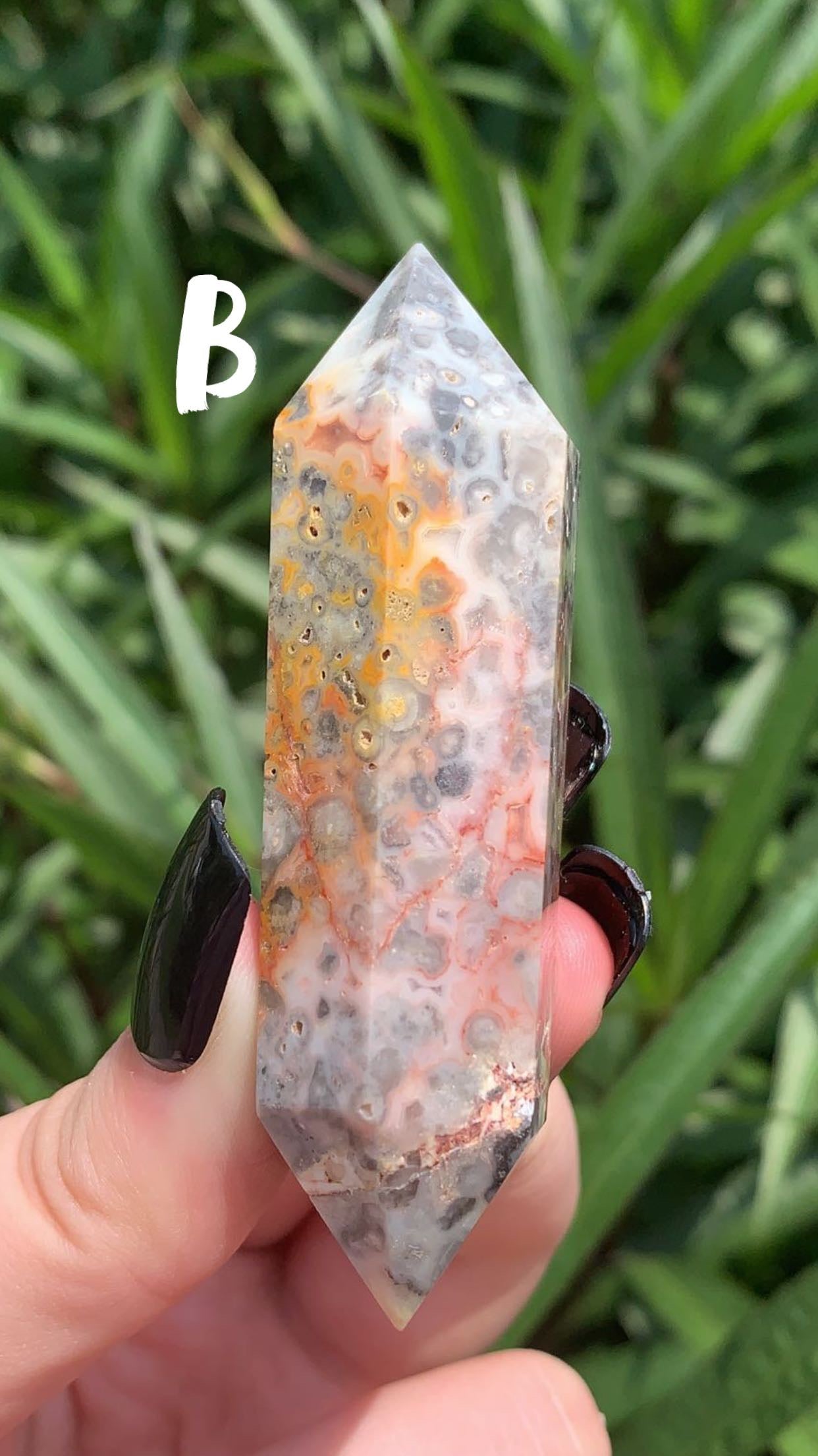 Double Terminated Crazy Lace Agate (DT)