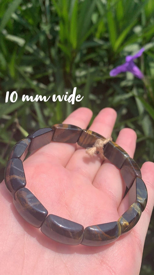 Mixed Tigers Eye 10mm Wide and 8mm Bracelet
