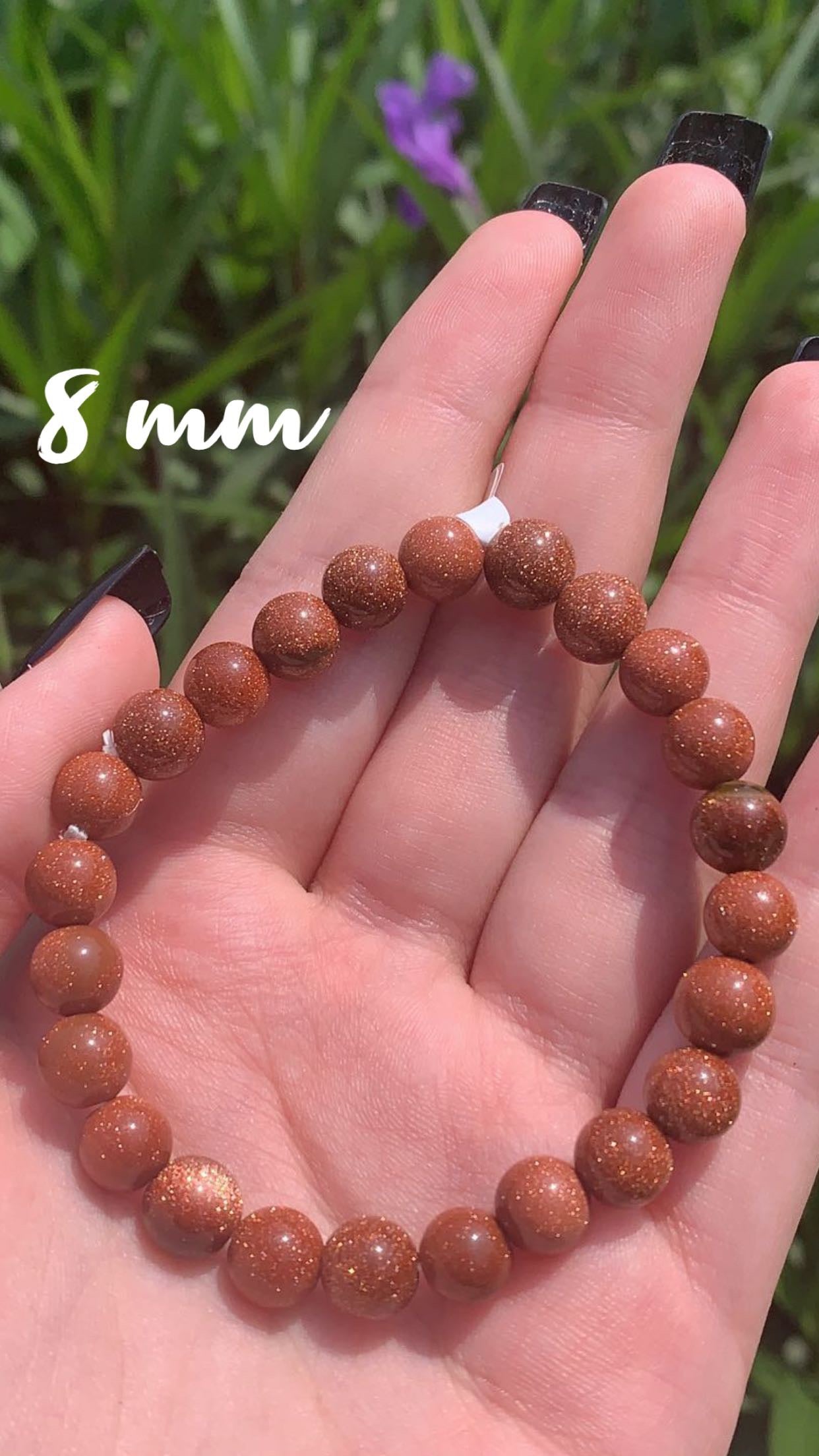 Red Sandstone 6mm and 8mm Bracelet