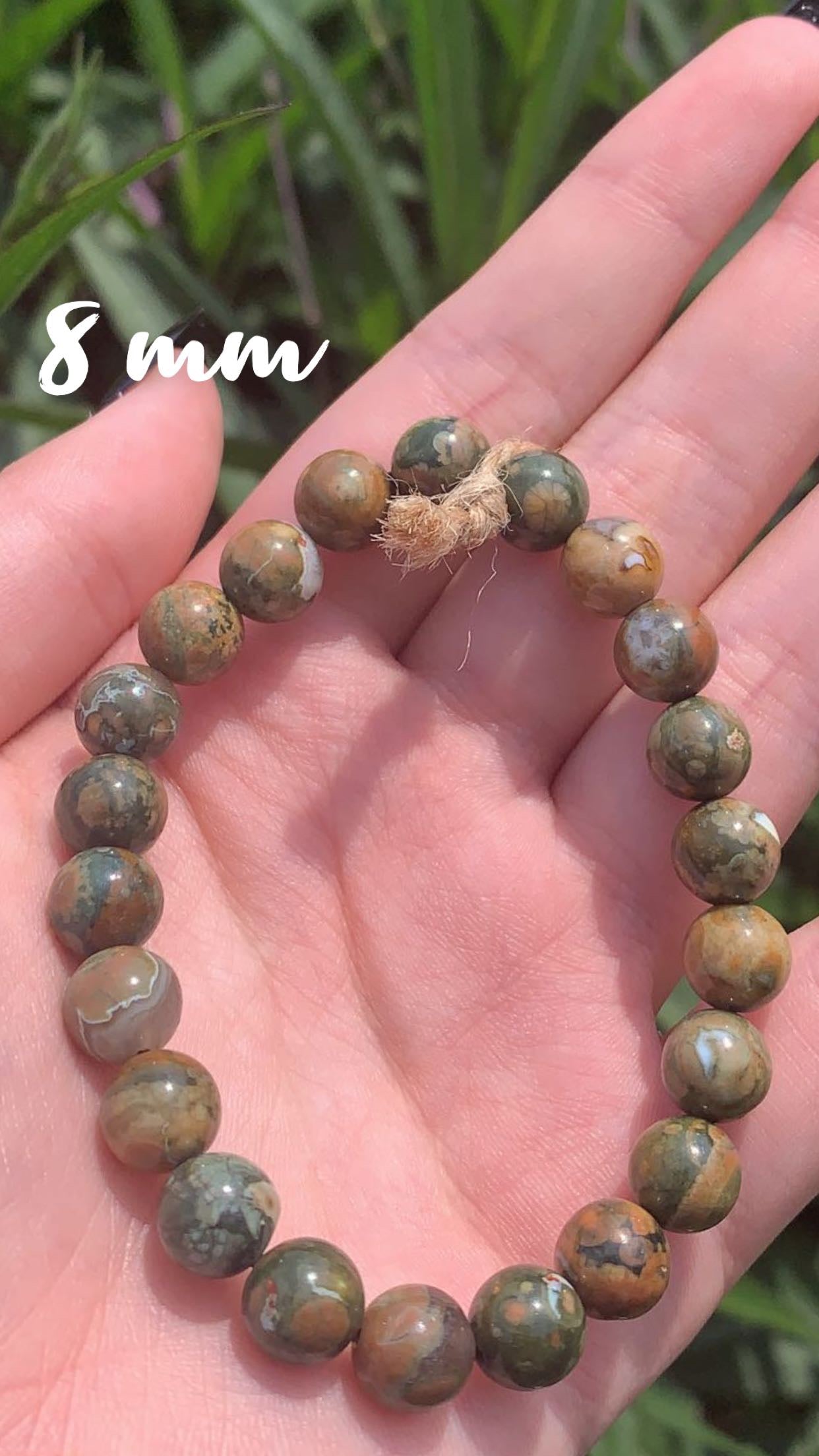 Rainforest Jasper 8mm Bracelet