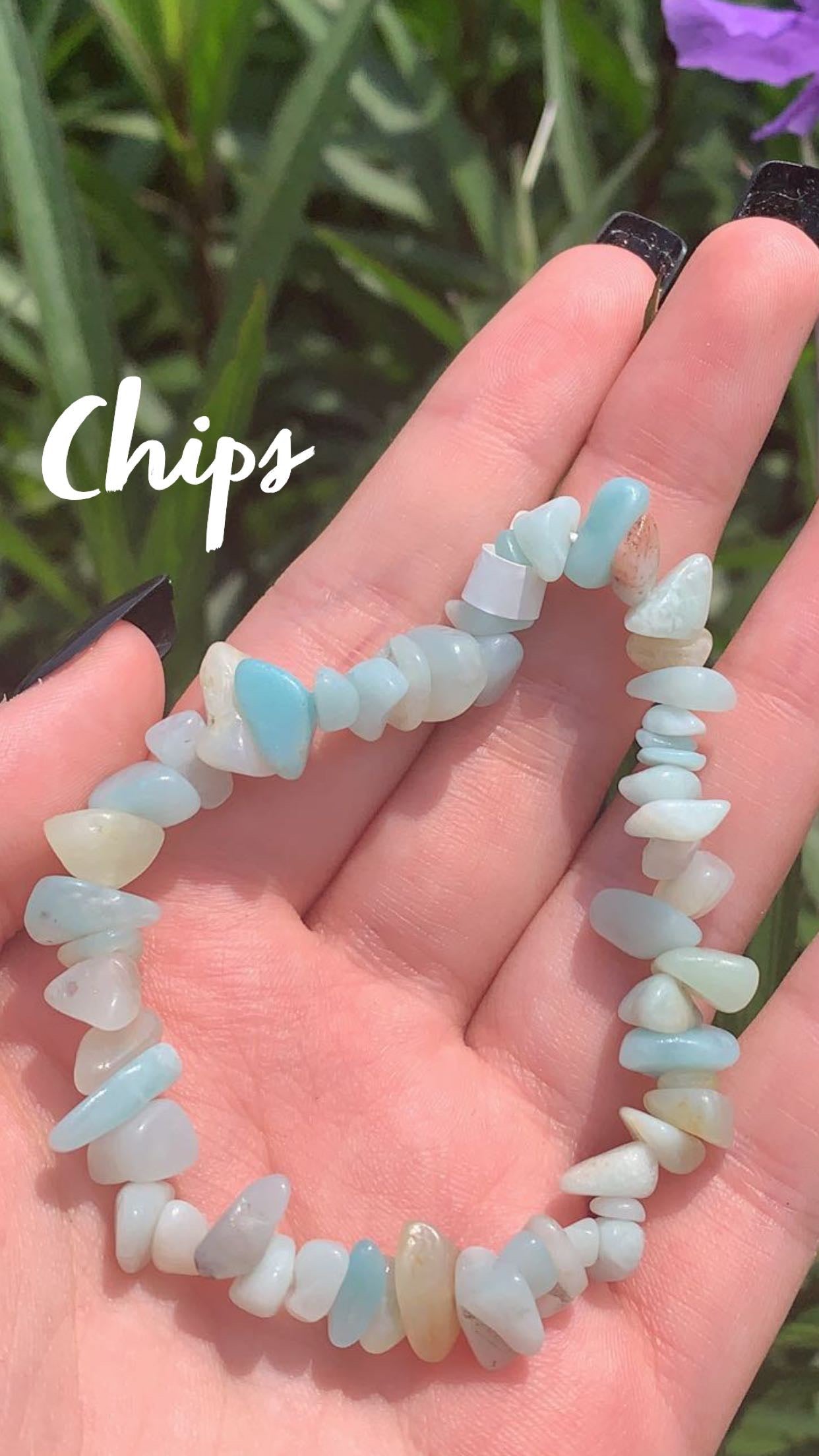 Caribbean Calcite 8mm and Chips Bracelet