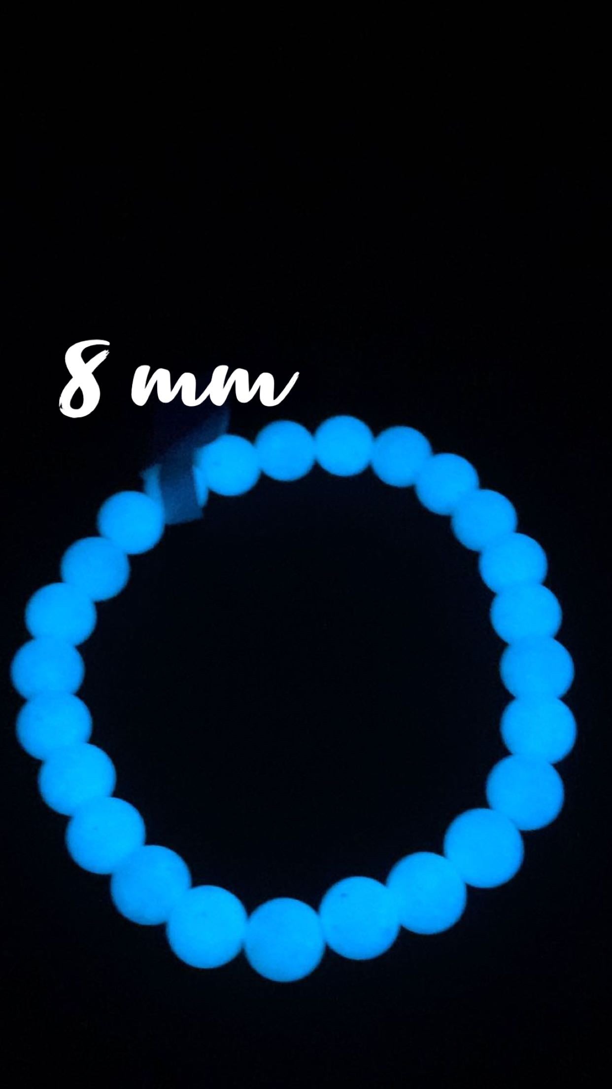 Blue Luminous 8mm Bracelet