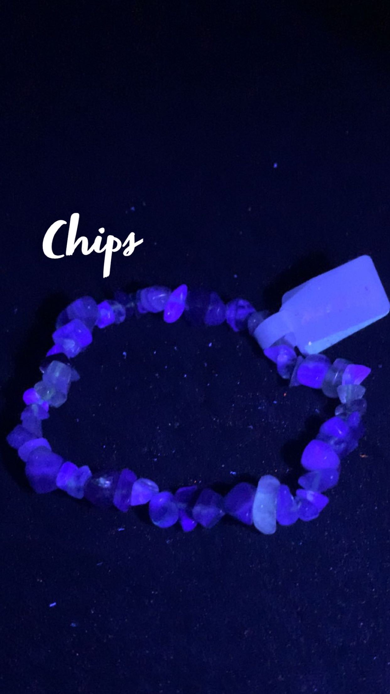 Fluorite 8mm and Chips Bracelet