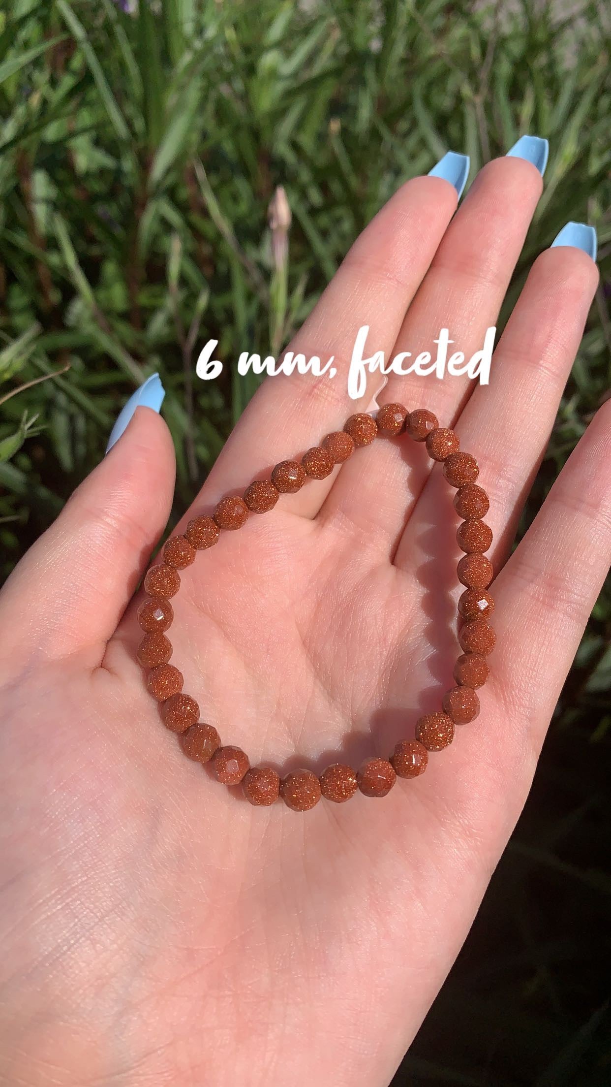 Red Sandstone 6mm and 8mm Bracelet