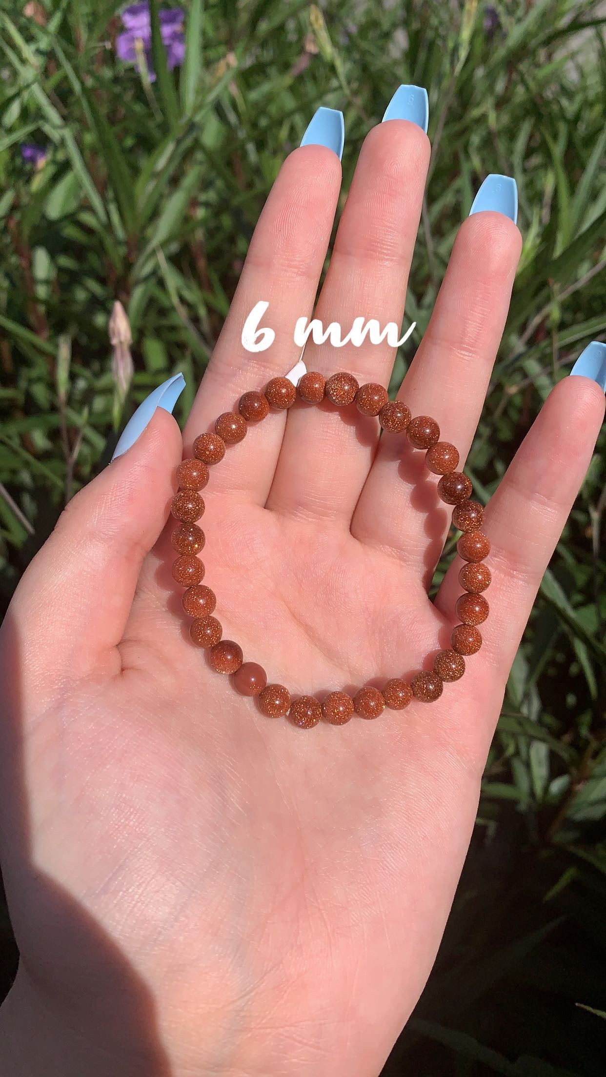 Red Sandstone 6mm and 8mm Bracelet