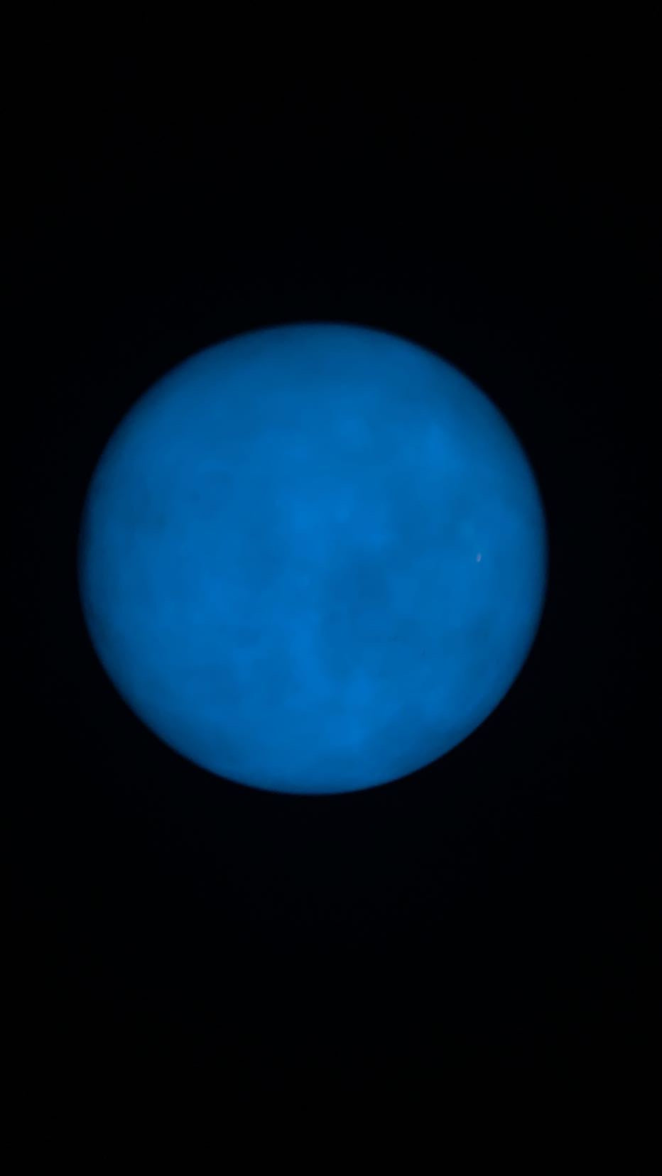 Large Blue Luminous Sphere