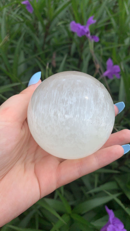Large Selenite Sphere