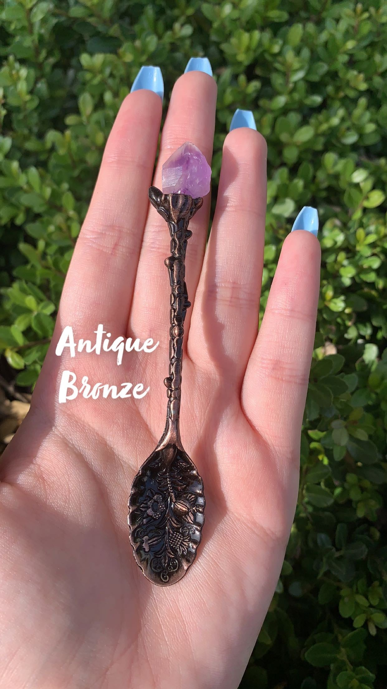 Small Spoon with Amethyst