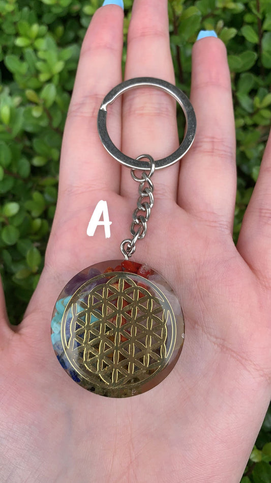 Chakra Resin Keychain