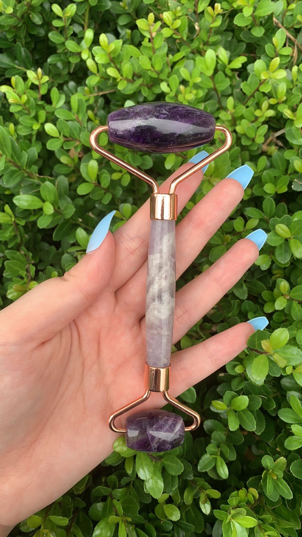 Dream Amethyst and Rose Gold Face Roller