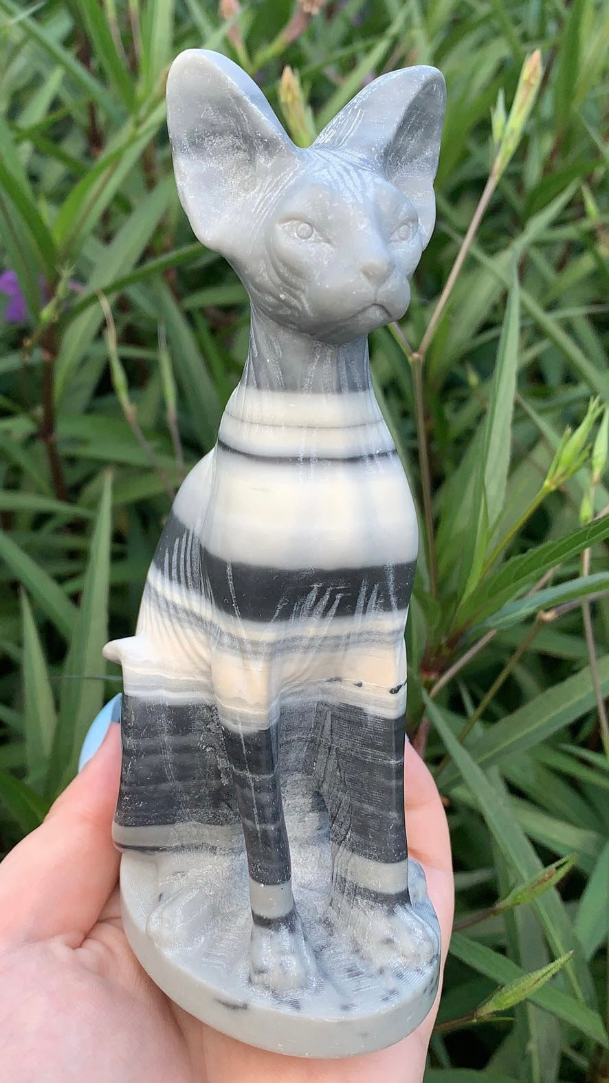 Yin-Yang Stone Egyptian Cat