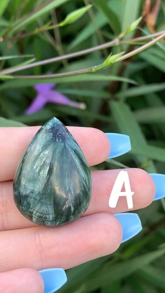 Green Seraphinite Cabochon