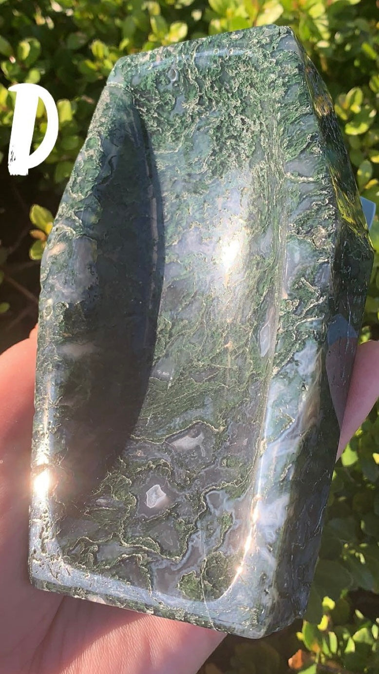 Moss Agate Coffin